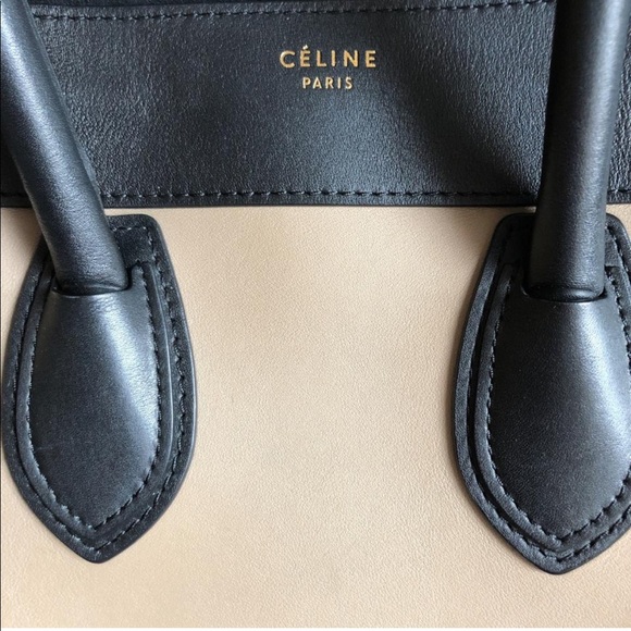 ❌ SOLD ❌ Celine Mini Tri-color Luggage Tote Bag - Picture 6 of 8